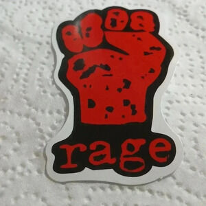 RAGE..Vintage sticker..waterproof..nwt..we bundle..enjoy